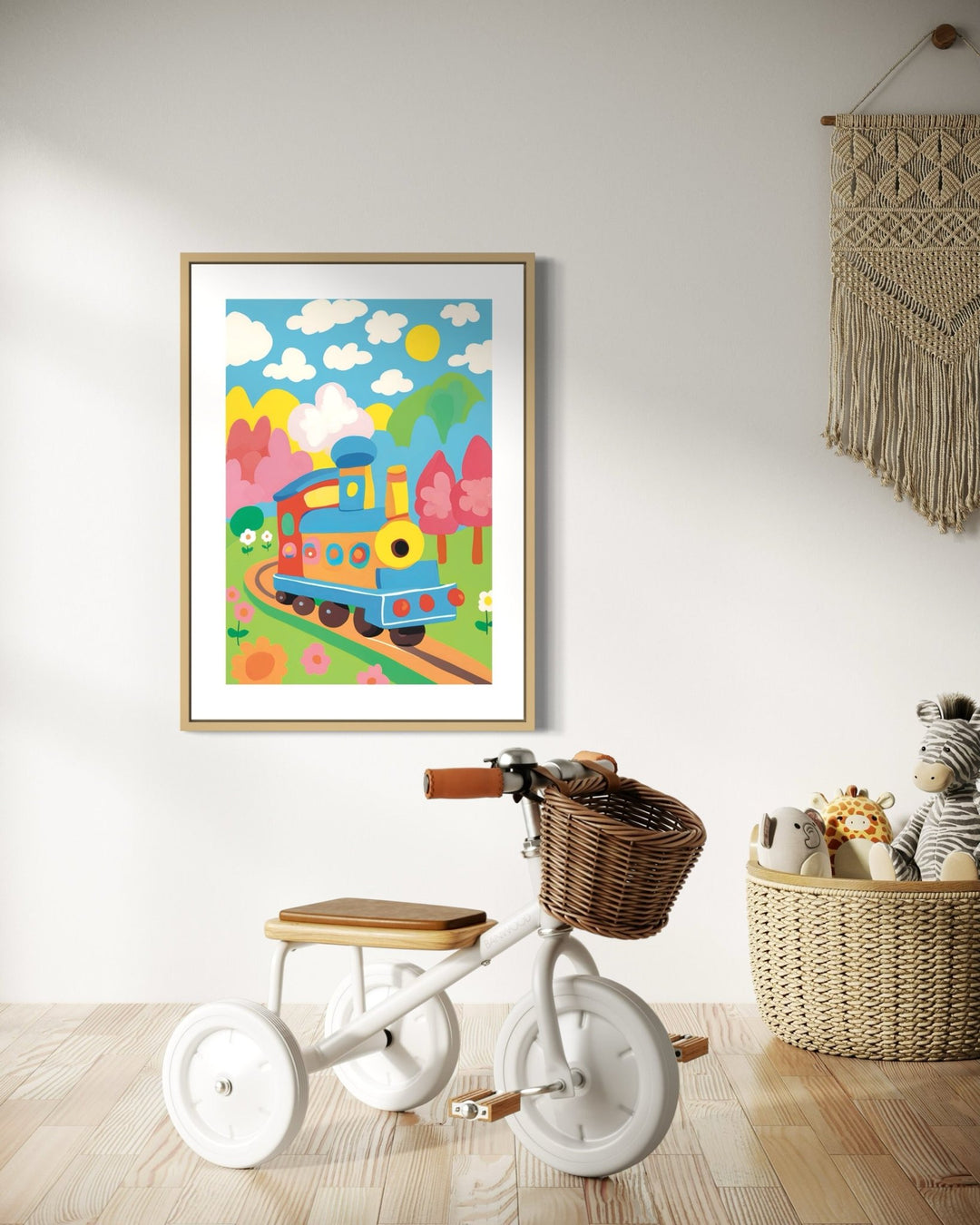 A Kids Train Art Print