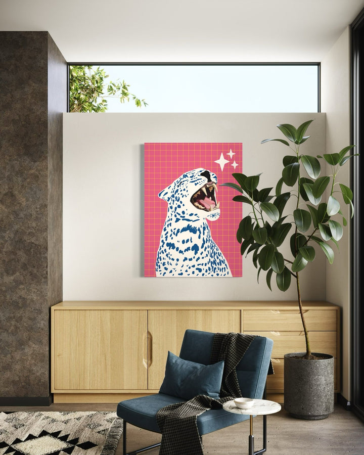 A Roar in Pink Art Print