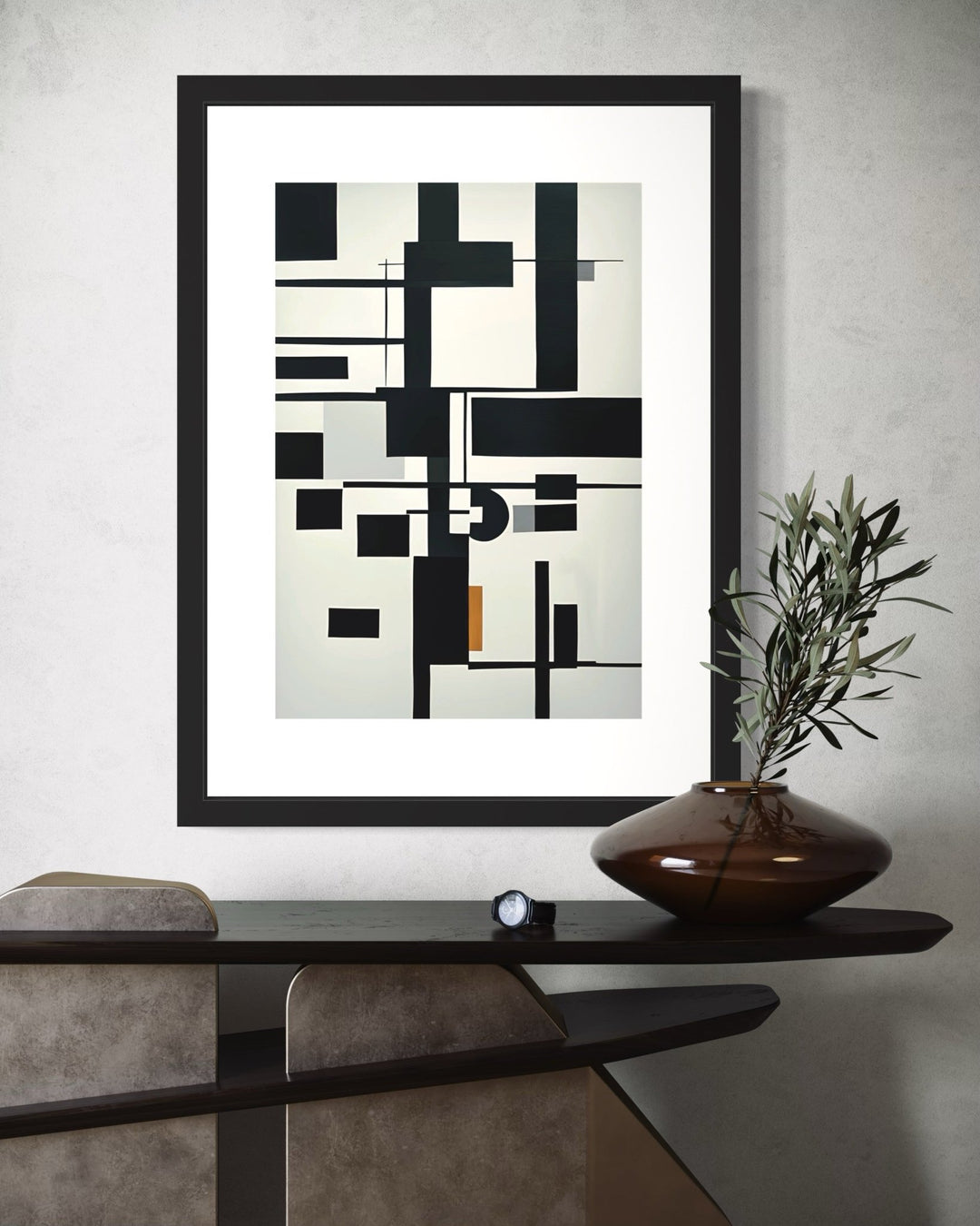 Abstract Black & White Lucid Dream Wall Poster