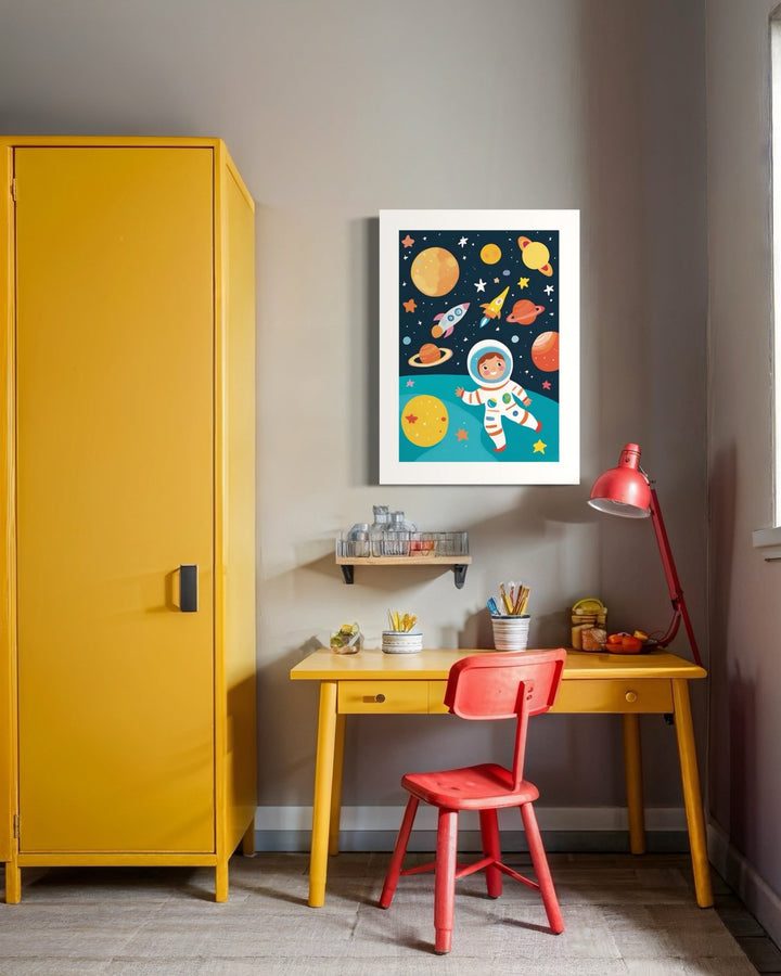 Space Kid Adventure Art Print