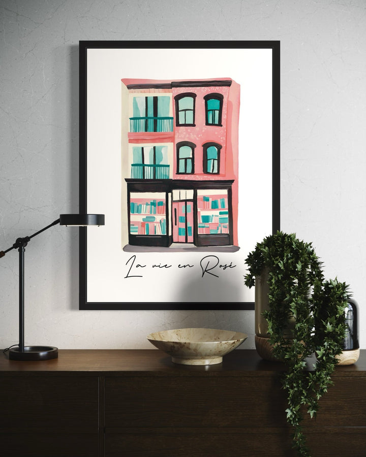 La Vie in Rosé Framed Art Print