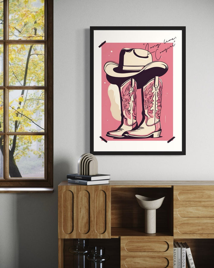 Long Lives the Cowgirl Art Print