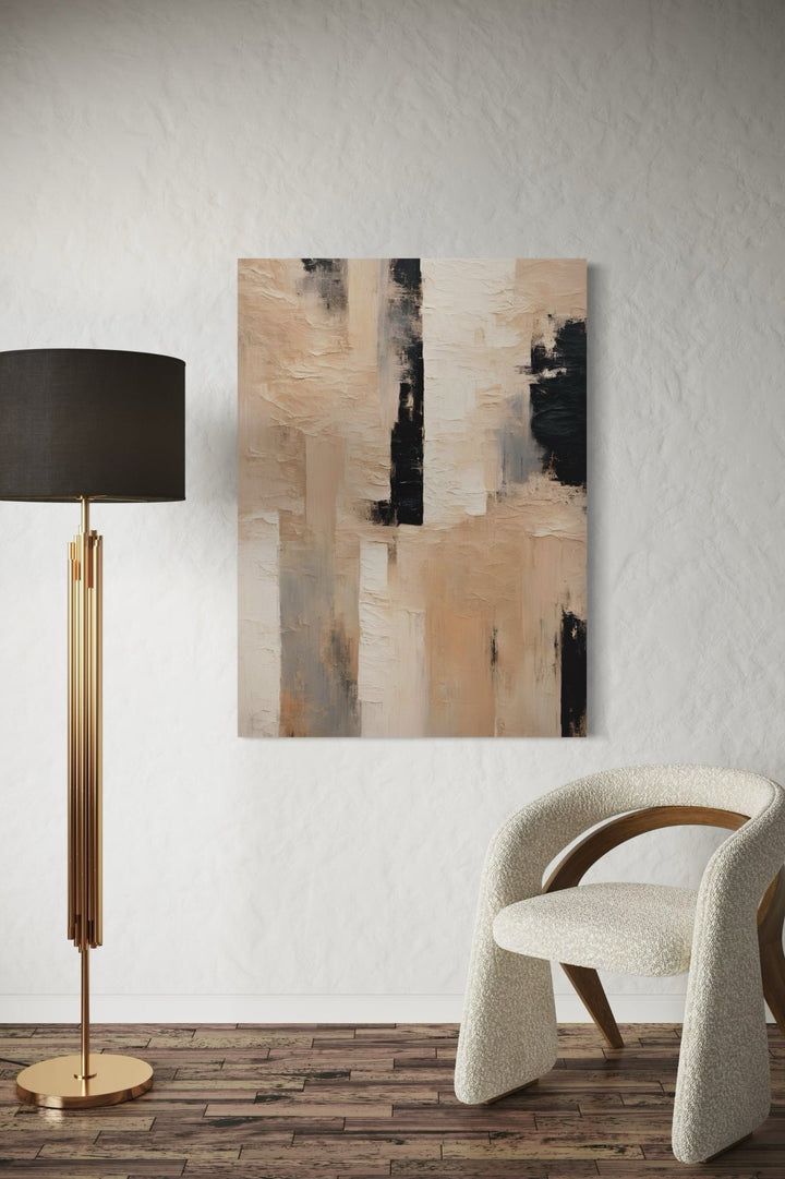 Tonalities of Brown Abstract Canvas