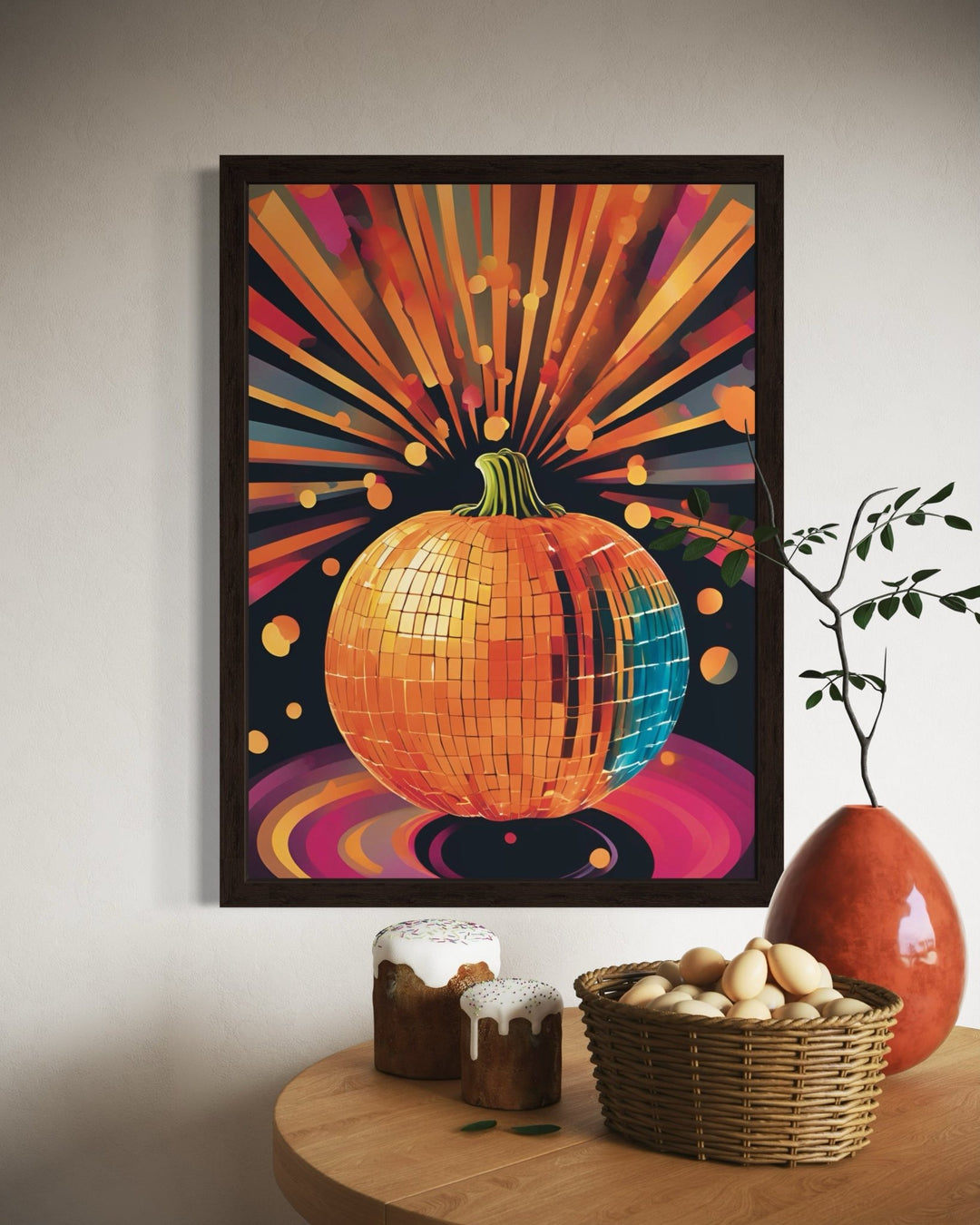 Funky Fall Pumpkin Art