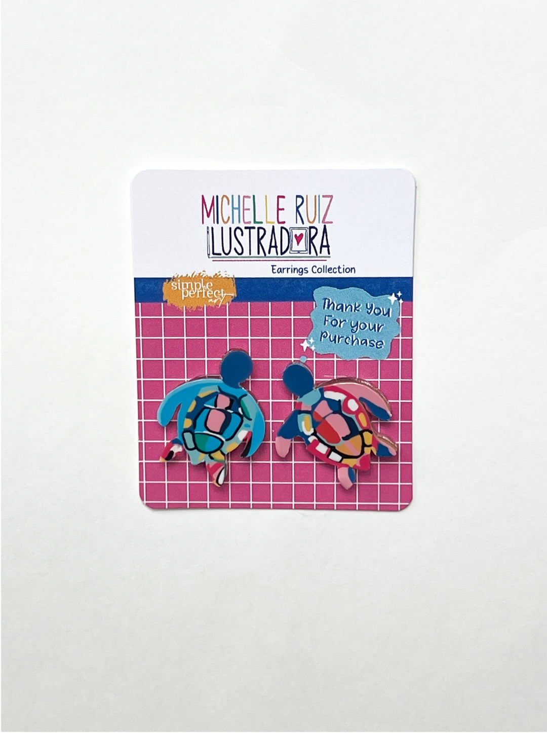 Mismatched Turtles Earrings