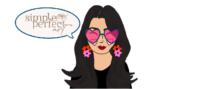 Simple Perfect Art Girl with pink heart sunglasses and colorful earingss icon 