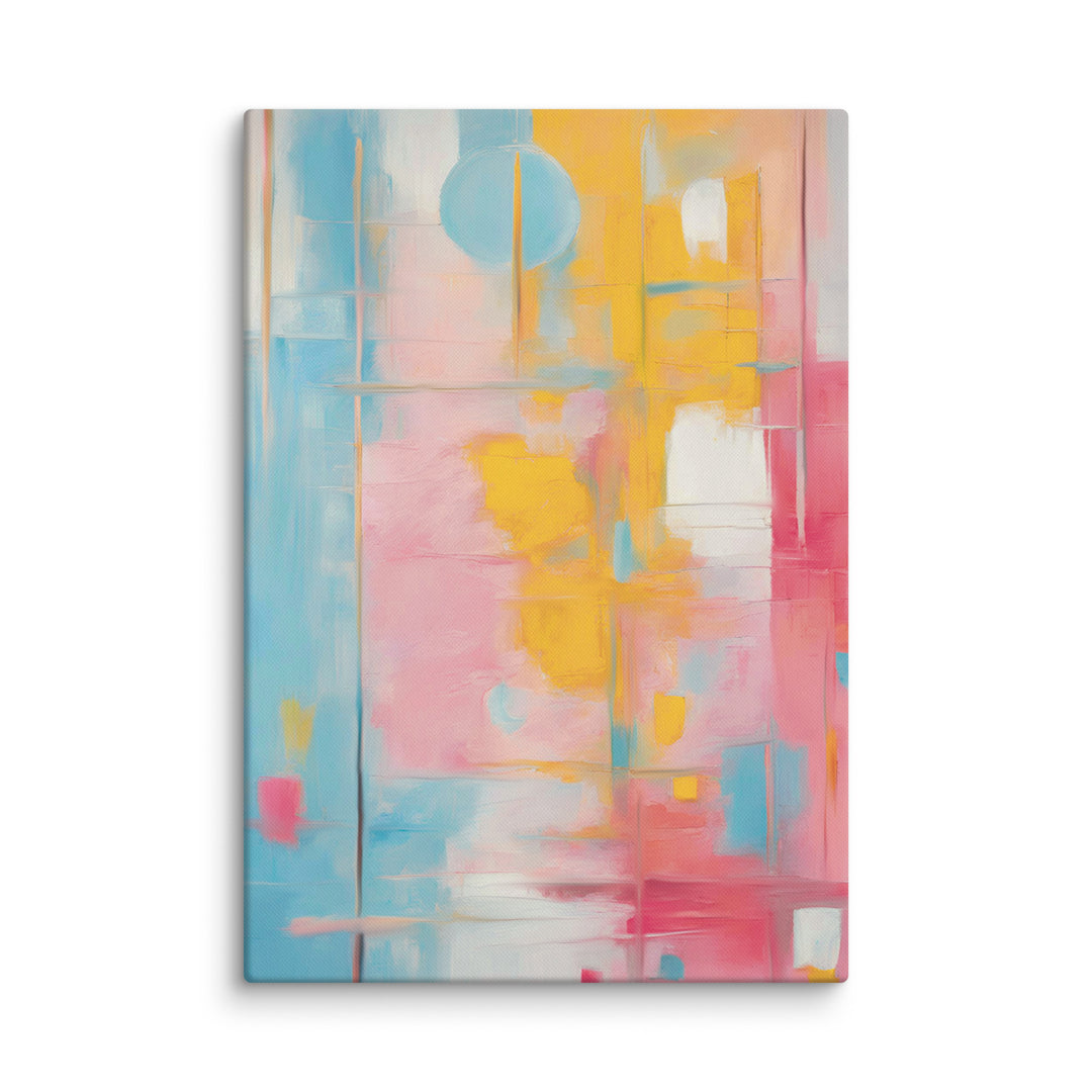 Cotton Candy Abstract Canvas