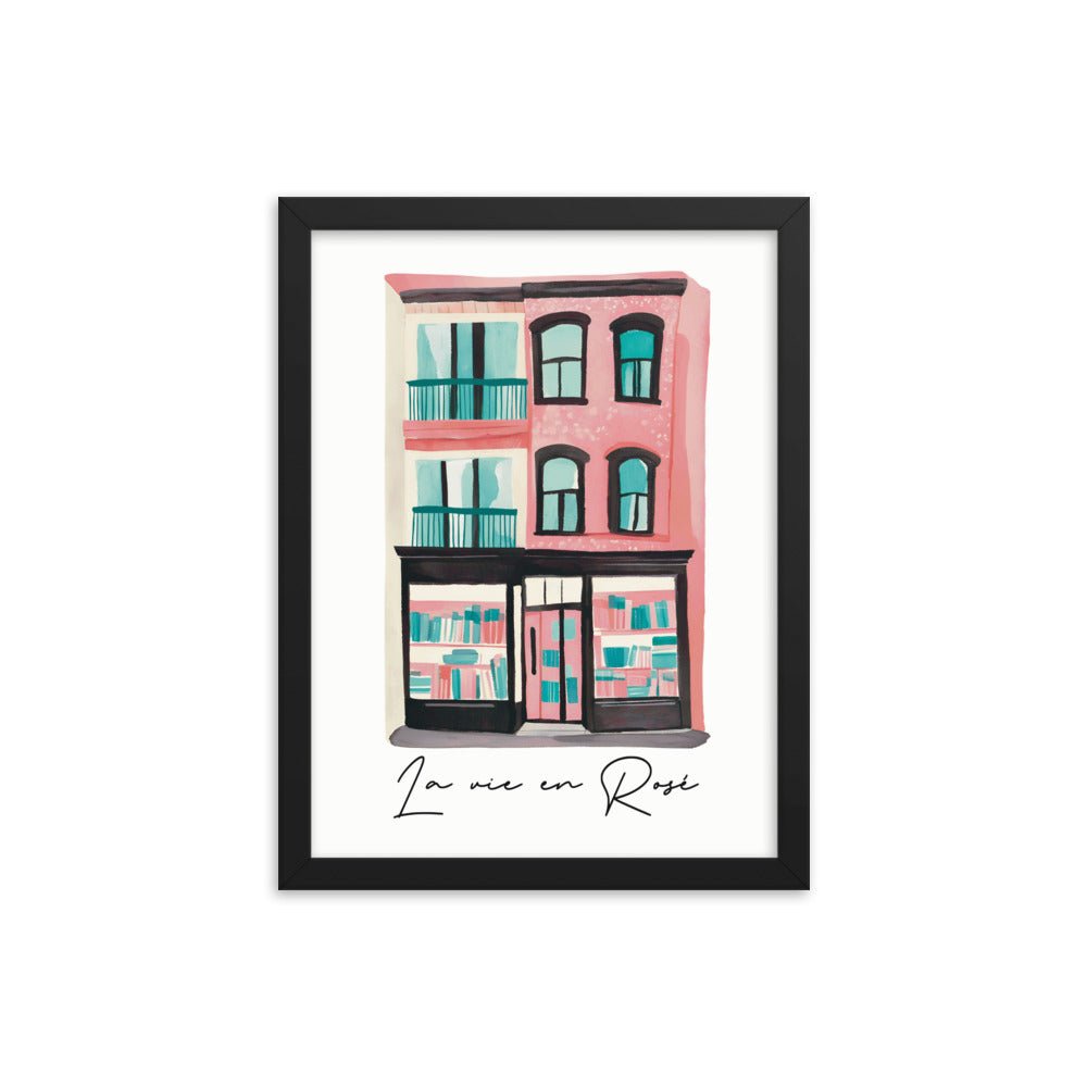 La Vie in Rosé Framed Art Print