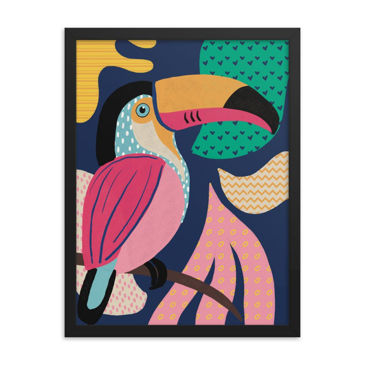 A Toucan in the Tree Framed Art Print