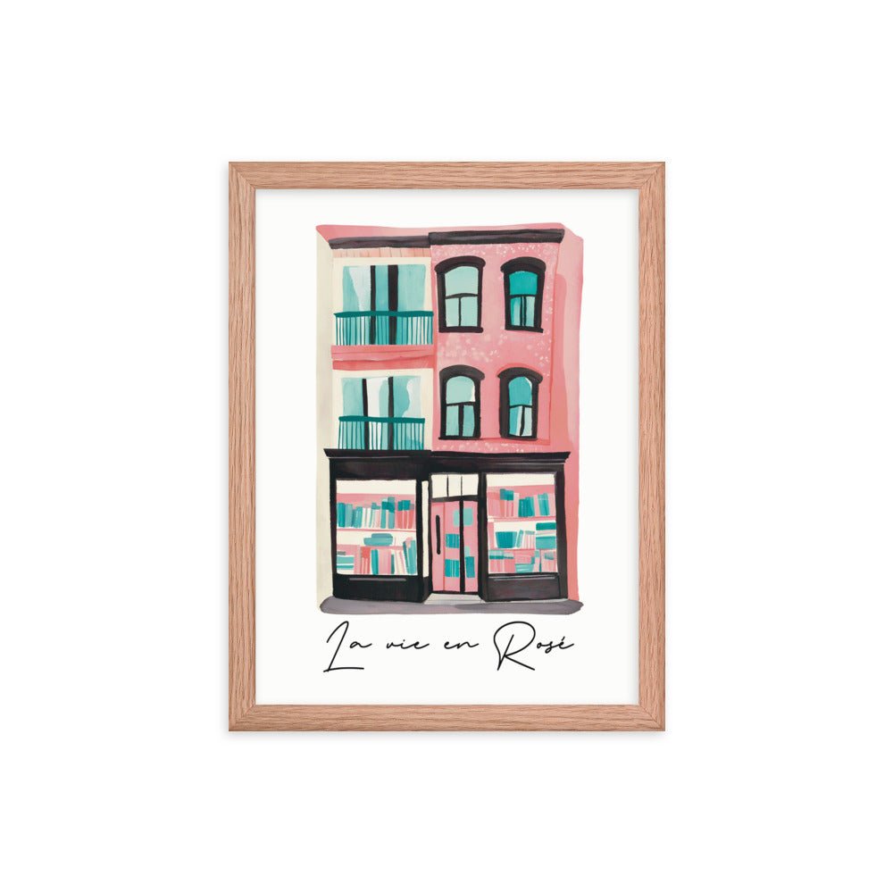 La Vie in Rosé Framed Art Print