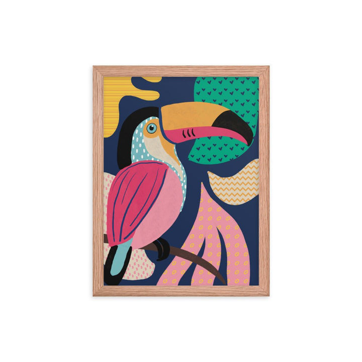 A Toucan in the Tree Framed Art Print