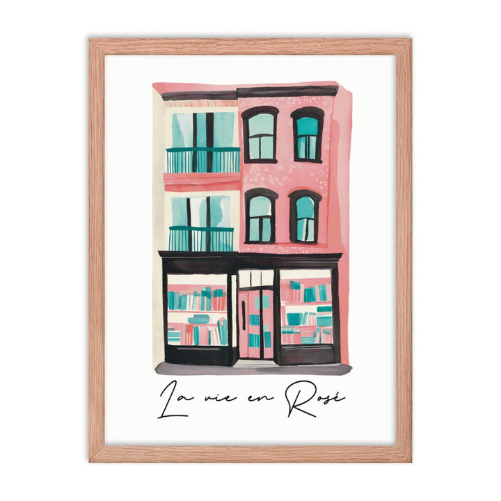 La Vie in Rosé Framed Art Print