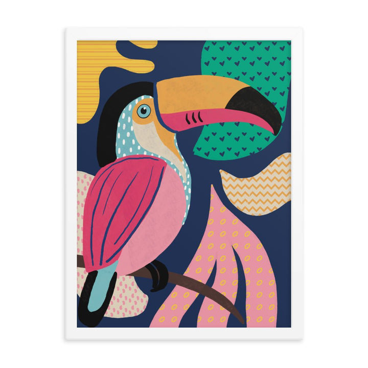 A Toucan in the Tree Framed Art Print