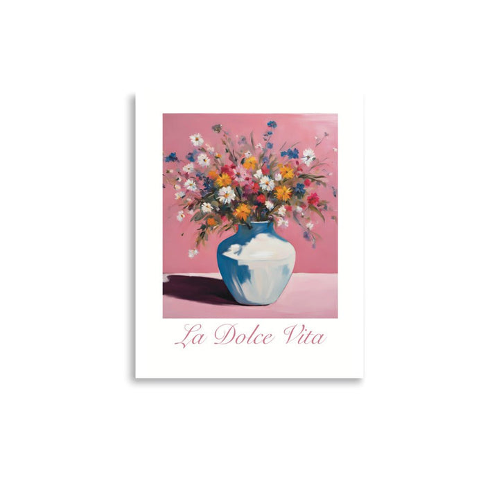 La Dolce Vita Flowers in Pink Poster