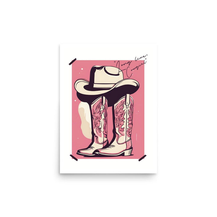 Long Lives the Cowgirl Art Print