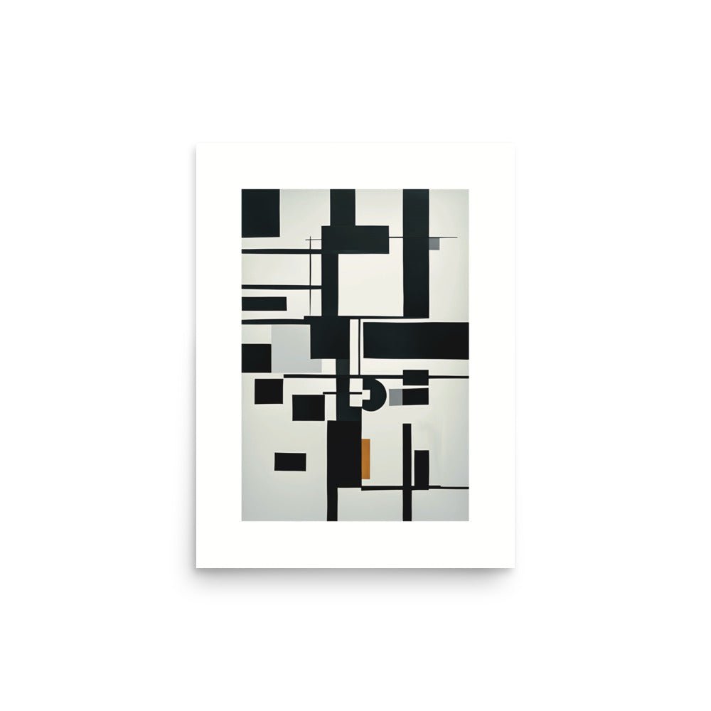 Abstract Black & White Lucid Dream Wall Poster