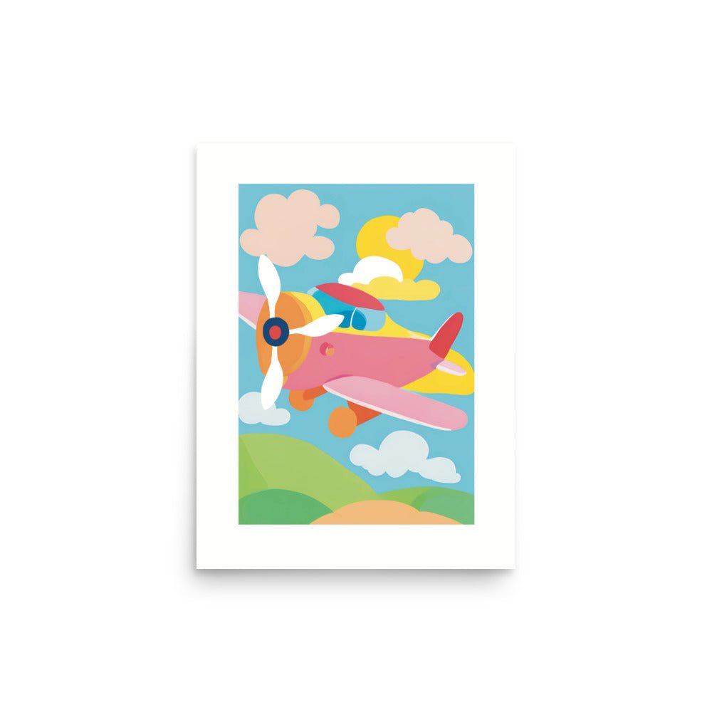 Pinky Plane in the Blue Yonder Art Poster