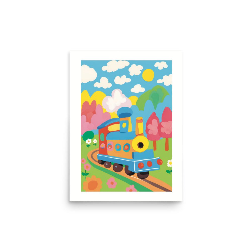 A Kids Train Art Print