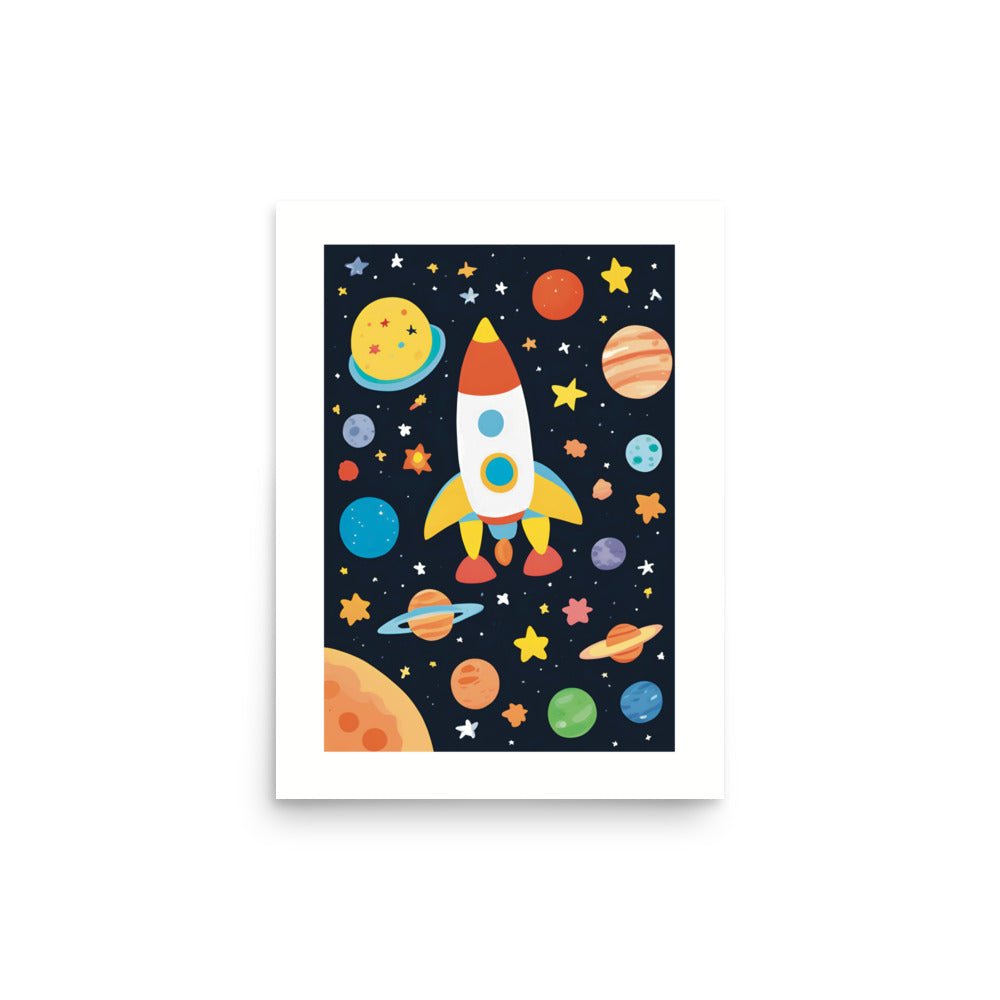 A Rocket Spaceship Out of This World Art