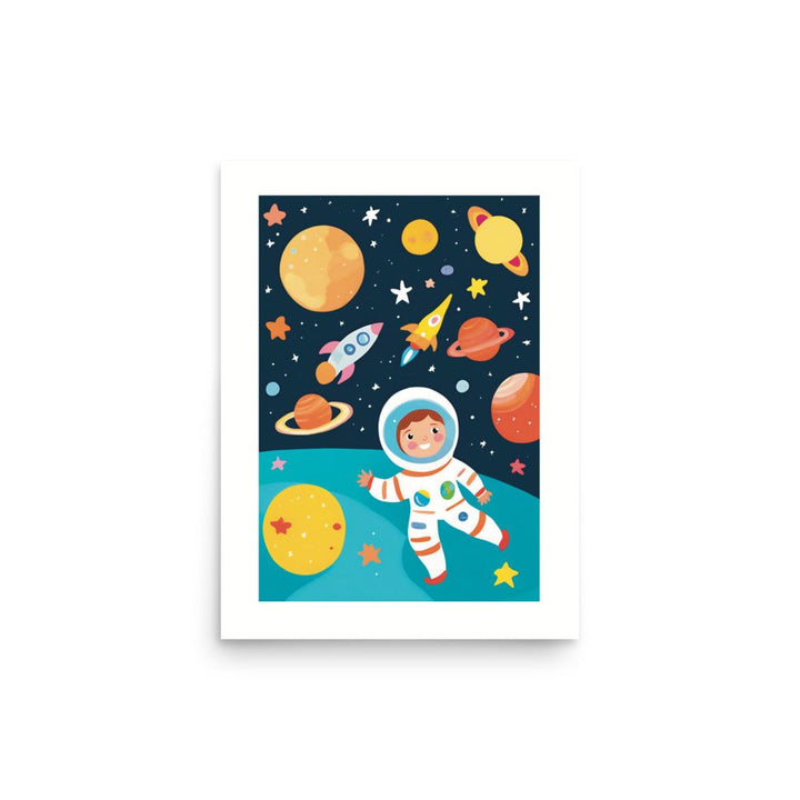 Space Kid Adventure Art Print