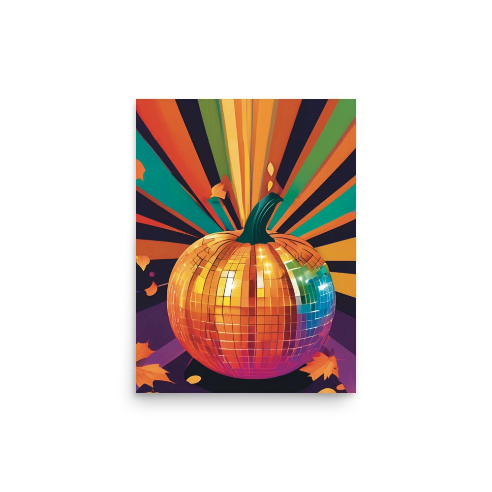 Disco Pumpkin Art print