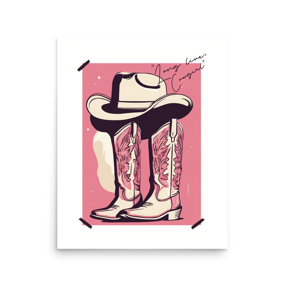 Long Lives the Cowgirl Art Print