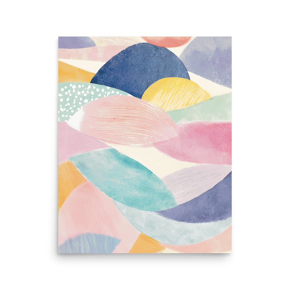 Abstract Colors in Watercolor Wall Poster