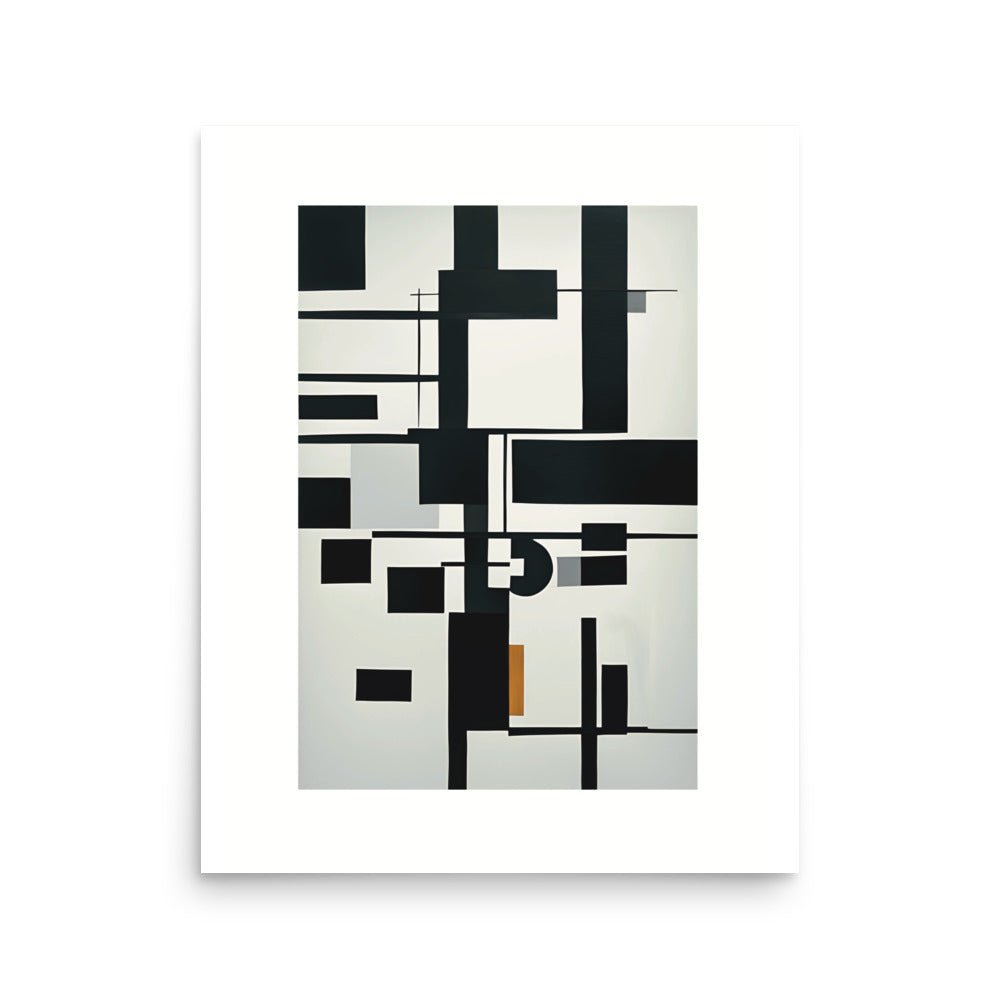 Abstract Black & White Lucid Dream Wall Poster