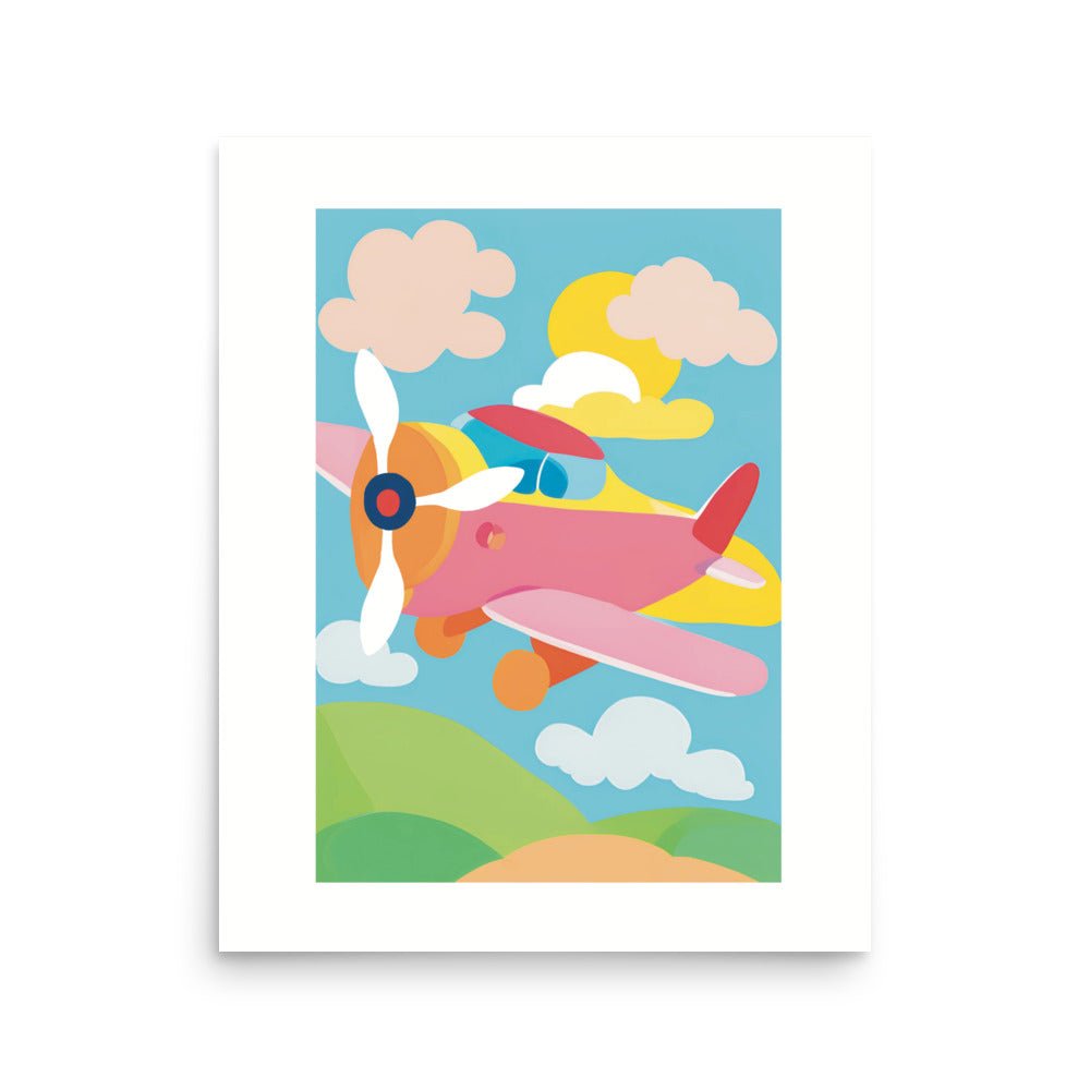 Pinky Plane in the Blue Yonder Art Poster