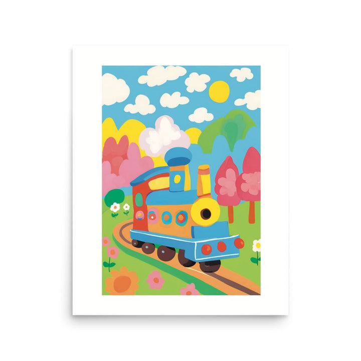 A Kids Train Art Print