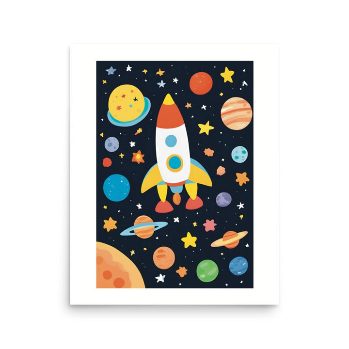 A Rocket Spaceship Out of This World Art