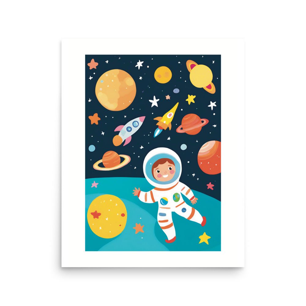 Space Kid Adventure Art Print