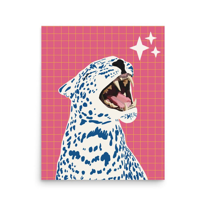 A Roar in Pink Art Print