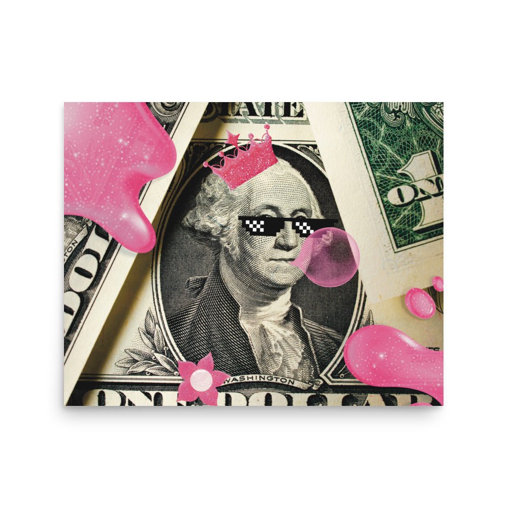 Funky Dollar Art Print