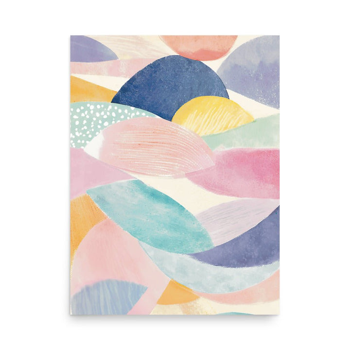 Abstract Colors in Watercolor Wall Poster