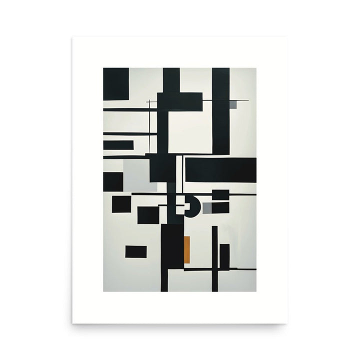 Abstract Black & White Lucid Dream Wall Poster