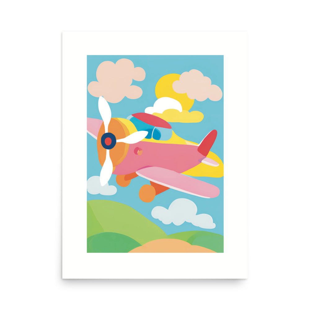 Pinky Plane in the Blue Yonder Art Poster