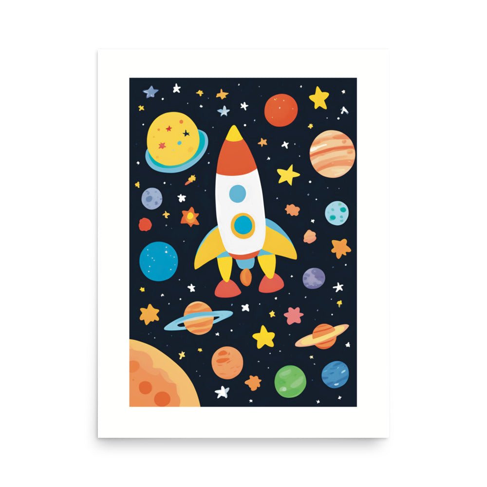 A Rocket Spaceship Out of This World Art