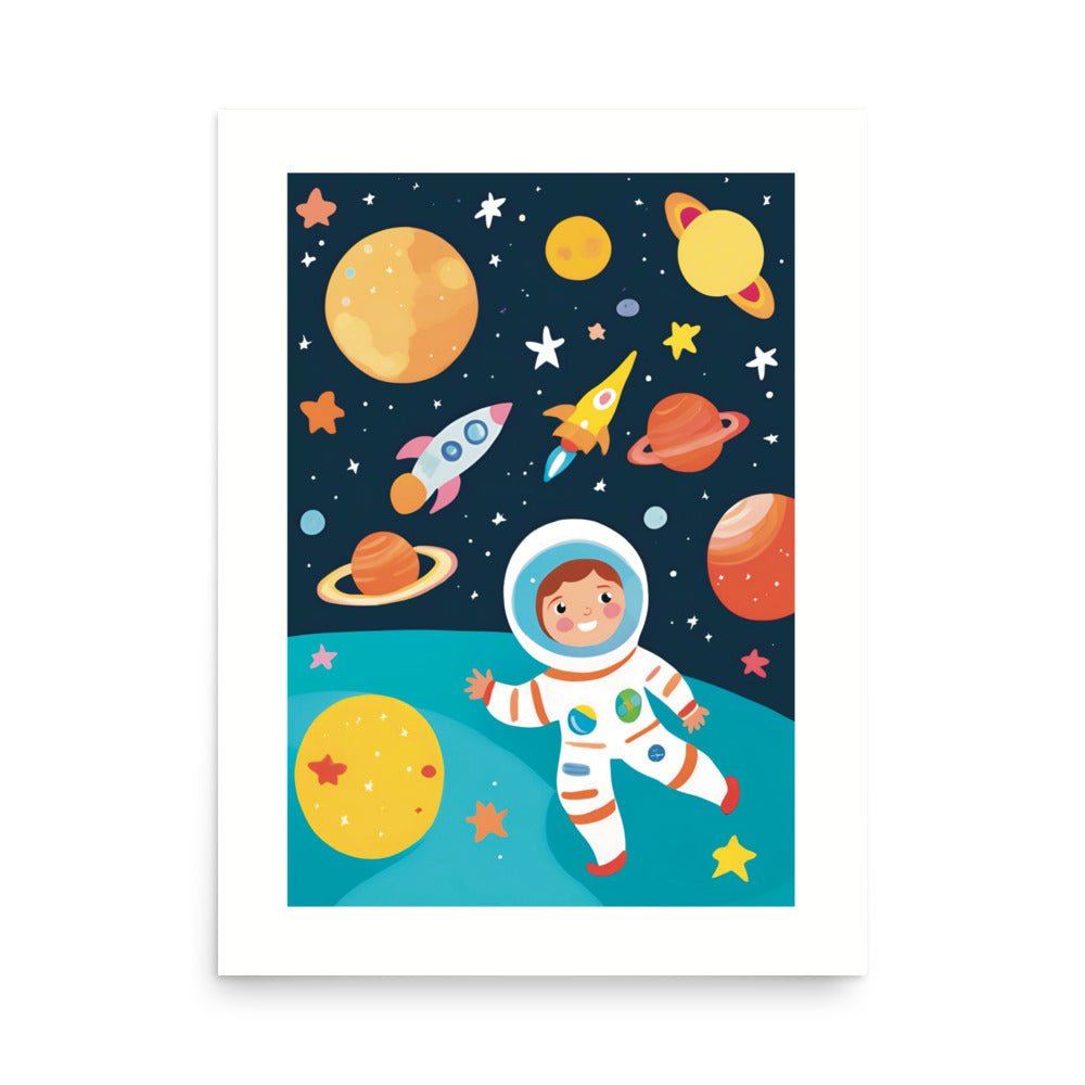 Space Kid Adventure Art Print