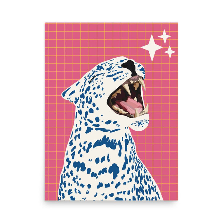 A Roar in Pink Art Print