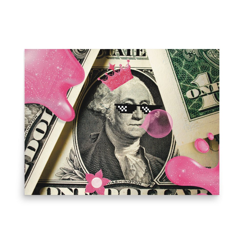 Funky Dollar Art Print