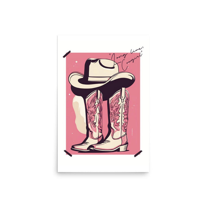 Long Lives the Cowgirl Art Print