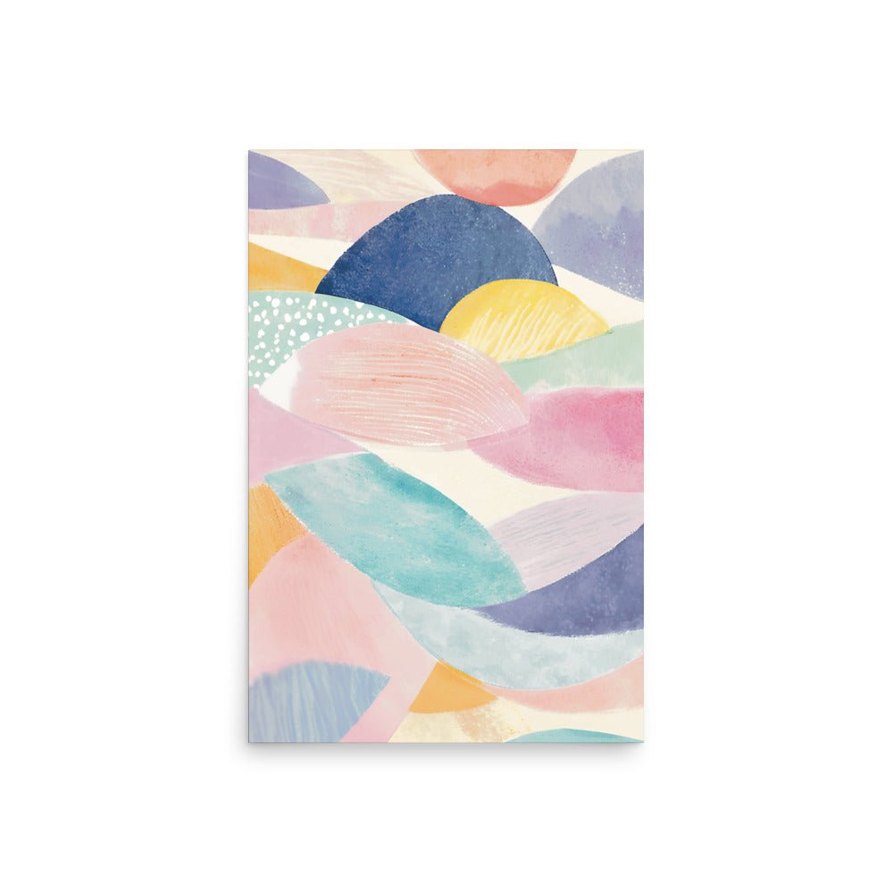 Abstract Colors in Watercolor Wall Poster