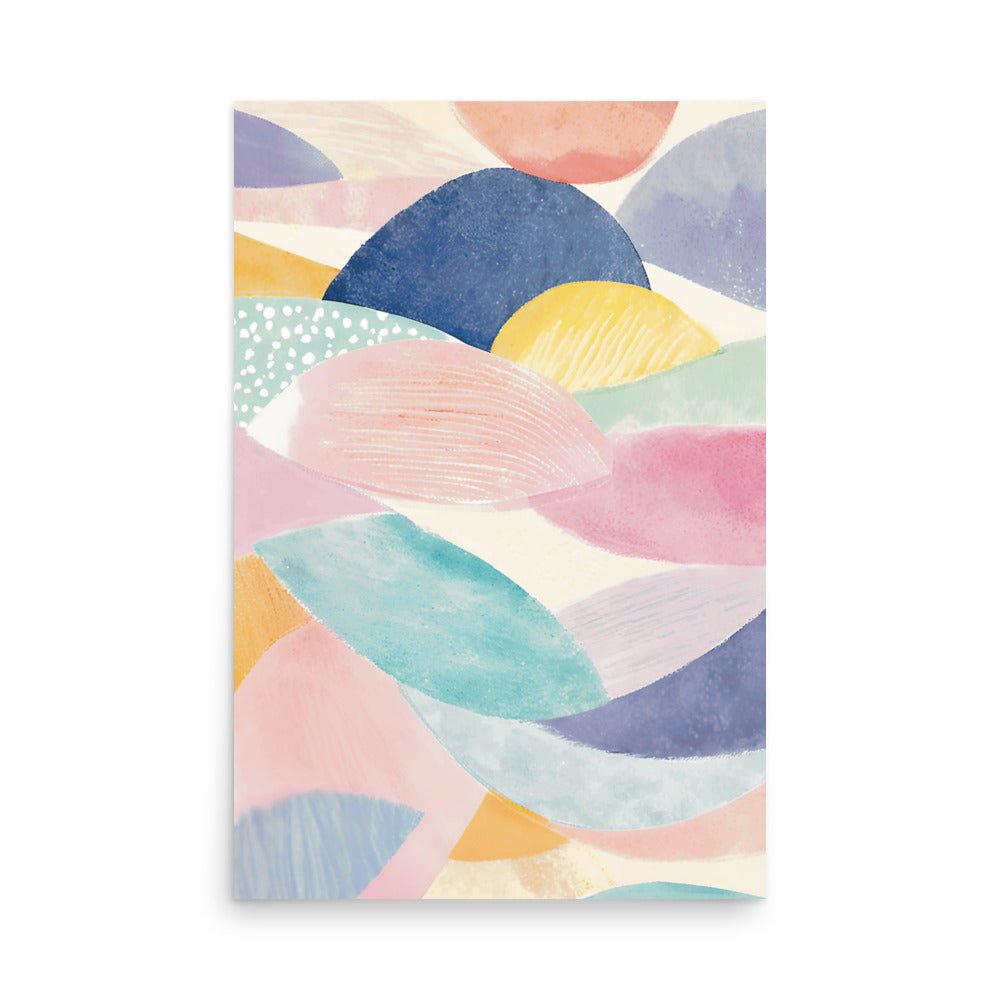 Abstract Colors in Watercolor Wall Poster