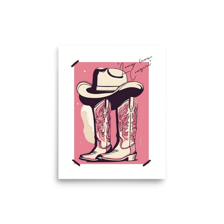 Long Lives the Cowgirl Art Print