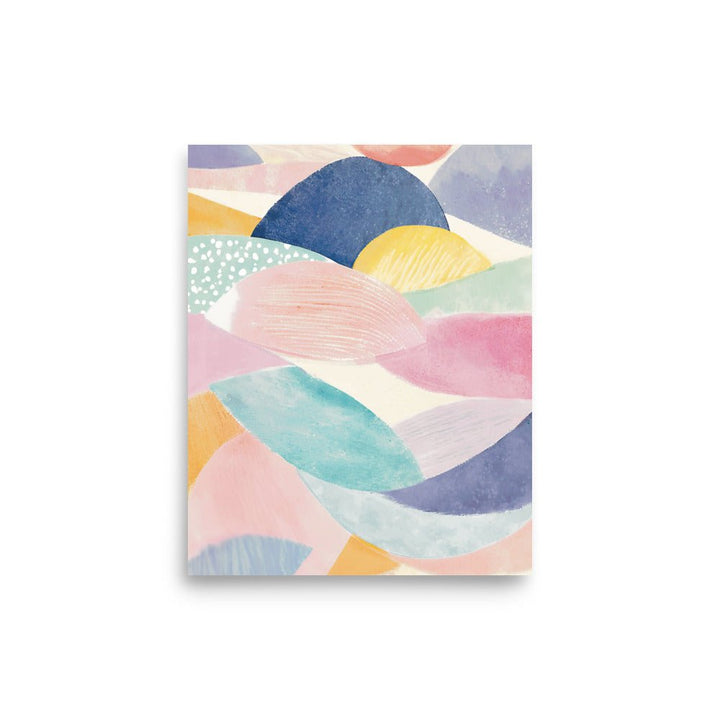 Abstract Colors in Watercolor Wall Poster