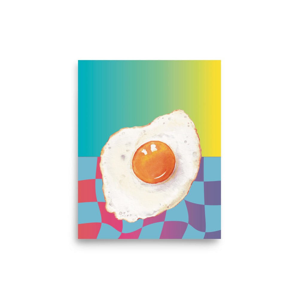 A Very Funky Egg Art Print