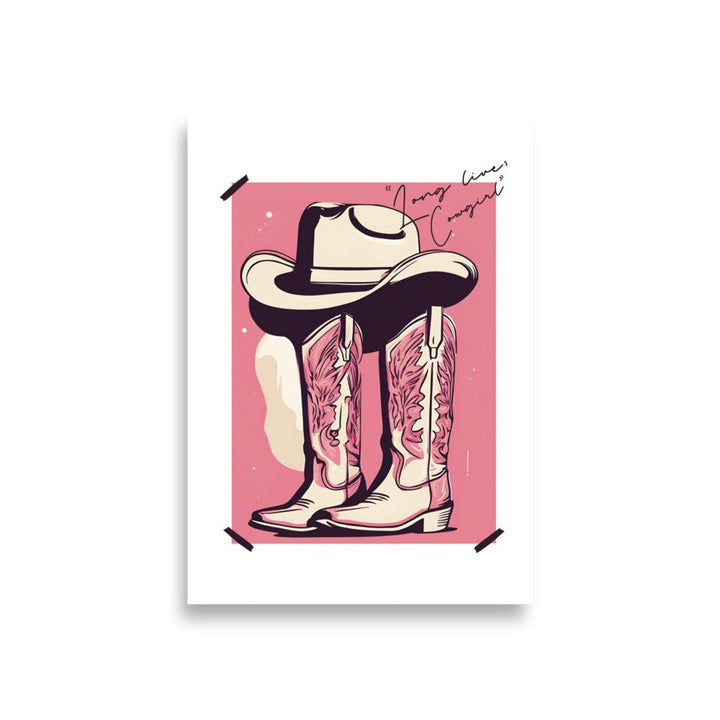 Long Lives the Cowgirl Art Print