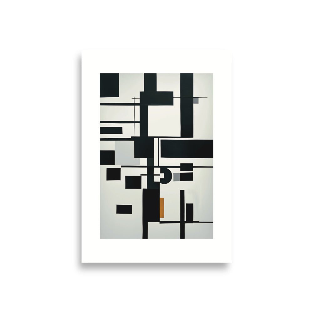 Abstract Black & White Lucid Dream Wall Poster