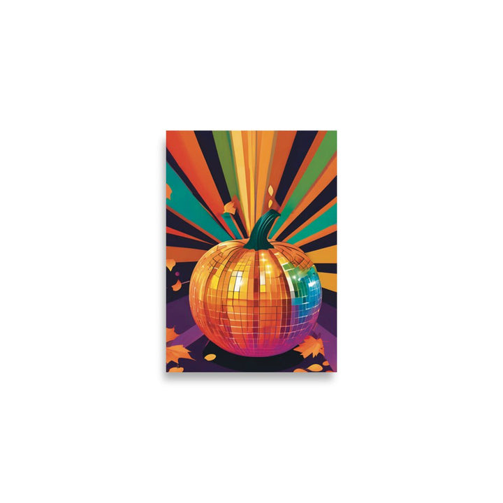 Disco Pumpkin Art print